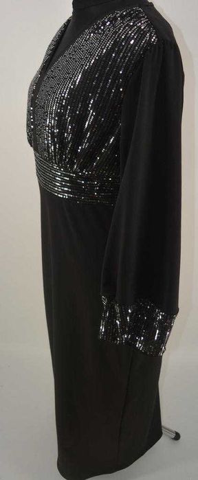 Elegancka, prosta sukienka z cekinami 2XL Shein