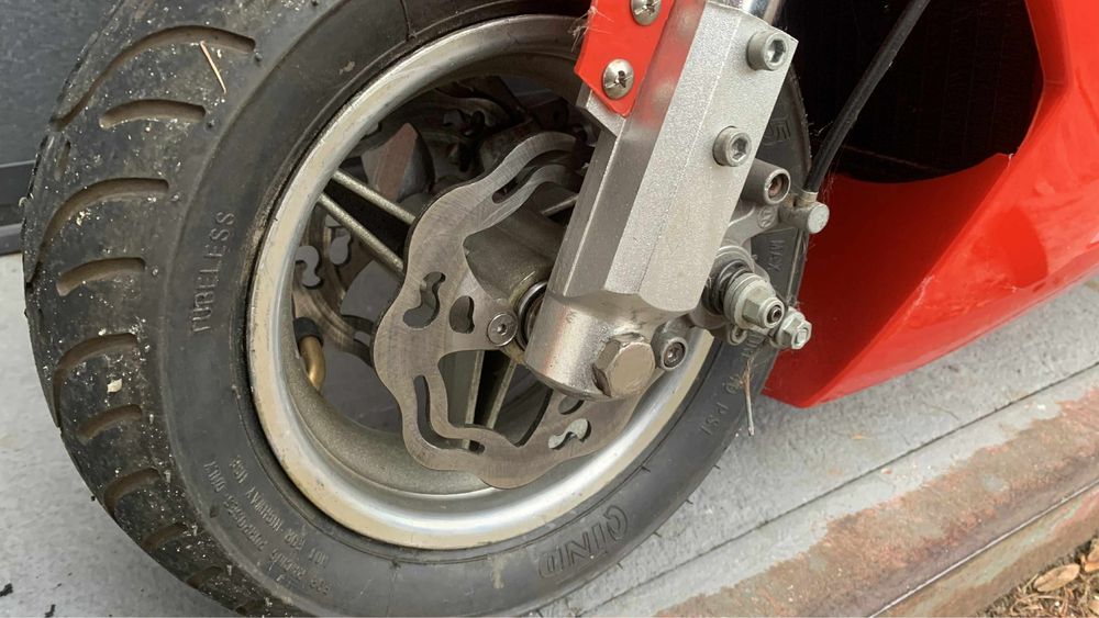 Pocket bike po licznych modyfikacjach