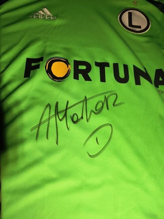 Koszulka bramkarska Legii z autografem Arkadiusza Malarza