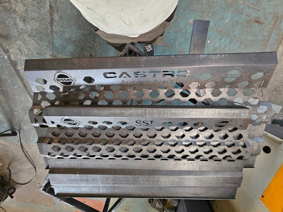 Corte Plasma CNC inox, aço e alumínio até 15mm de espessura