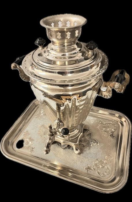 Samowar USSR z podstawką