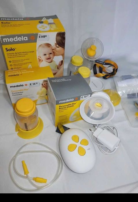 Extrator de leite medela + acessórios