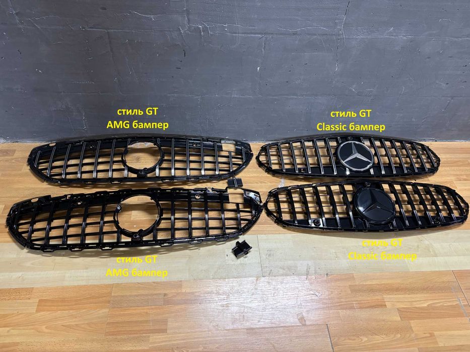 Решітка радіатора мерседес W206 20-25 року | в стилі GT
