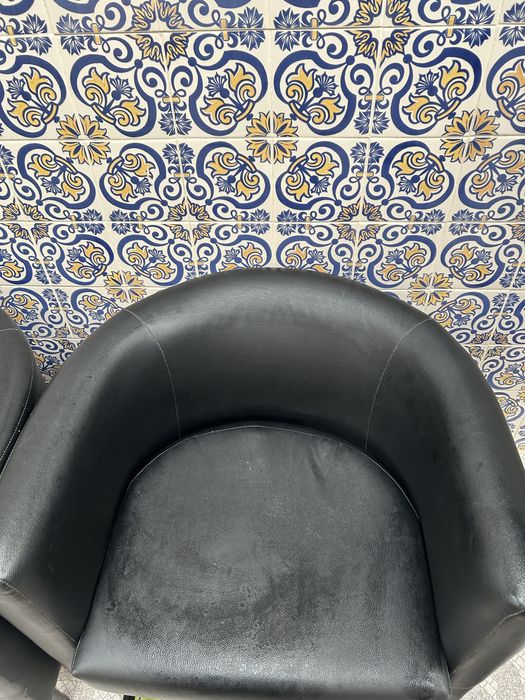 Sofas pretos 2 unidades