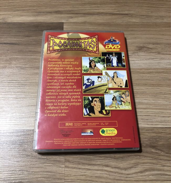 Pocahontas na DVD
