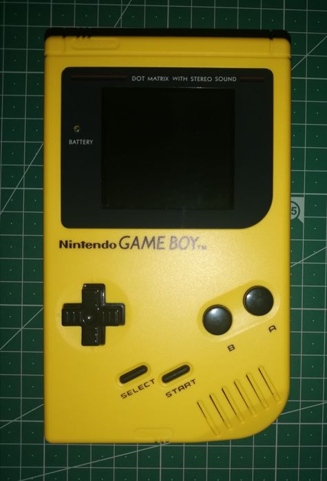 Game boy DMG 01 amarelo ips lcd