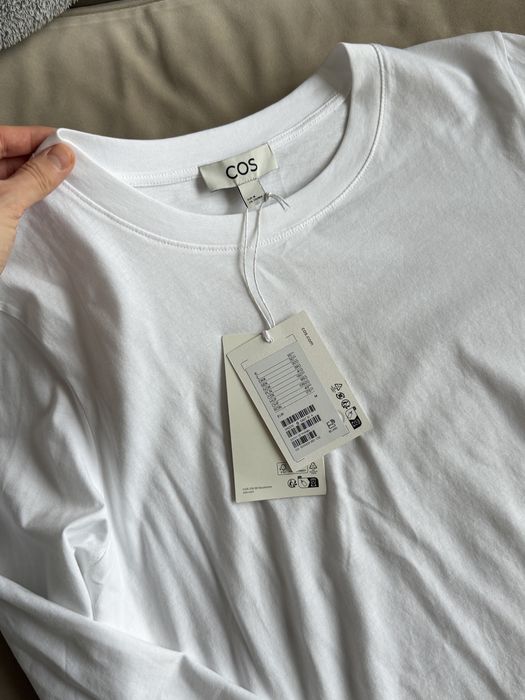 Білий лонгслів COS новий з біркою
