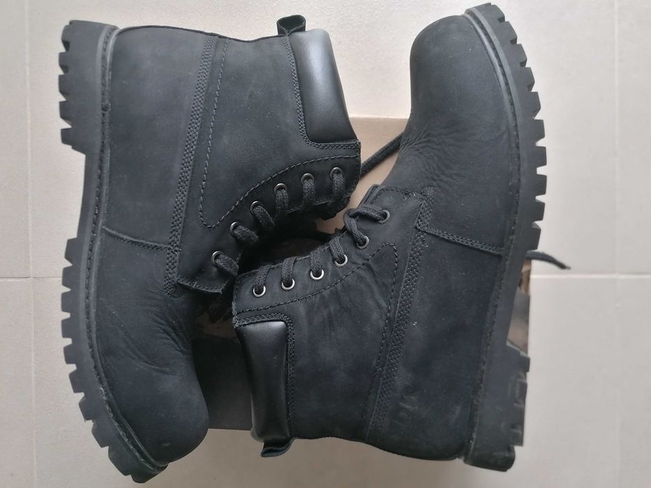 Buty męskie trekkingowe  DK, trapery SKÓRA, rozmiar 46