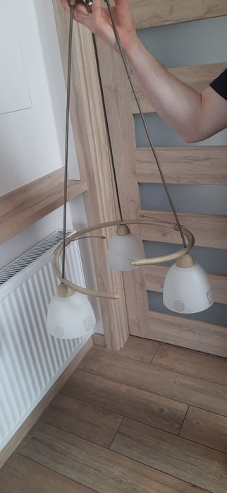 Lampa wisząca z 3 kloszami