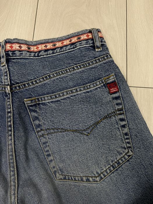 Джинсы клеш flared bootcut винтаж бохо высокая талия 38 m 2000s