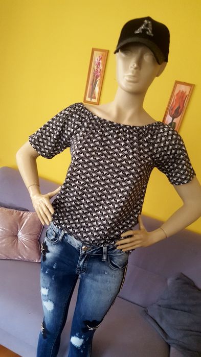 Bluzeczka, krótki rękaw, r S/M, Hiszpanka