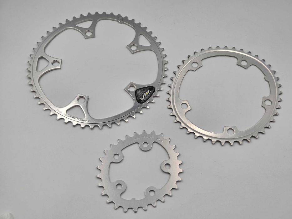 稀少新品 シマノ600EX BIOPACE モデルFC-6207 3段 Zębatki Shimano 600EX FC-6207 BIOPACE 52-42-28T Skawina • OLX.pl