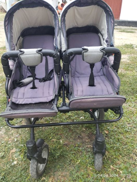 Коляска для двійнят 2 в 1