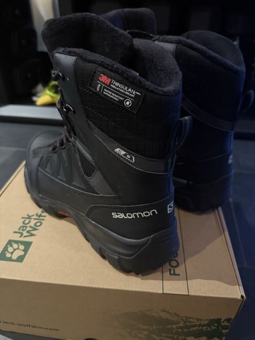 Buty Śniegowce Salomon Chalten TS CSWP BLACK/ASPHALT/PTR