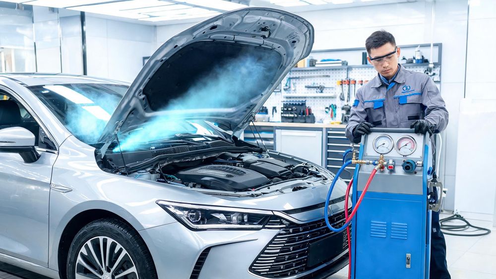 Recarga de Gás em Ar condicionado de automóveis