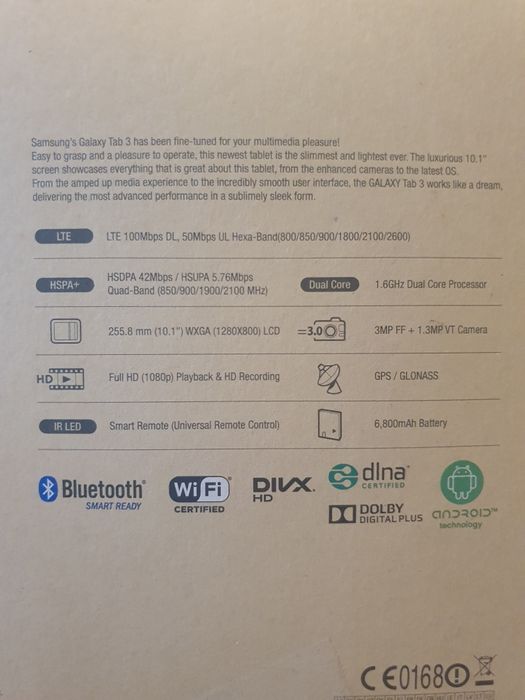 Samsung Galaxy Tab3 4G 16GB White
