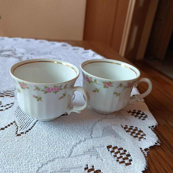 filiżanka kwiatki, biała R Bavaria