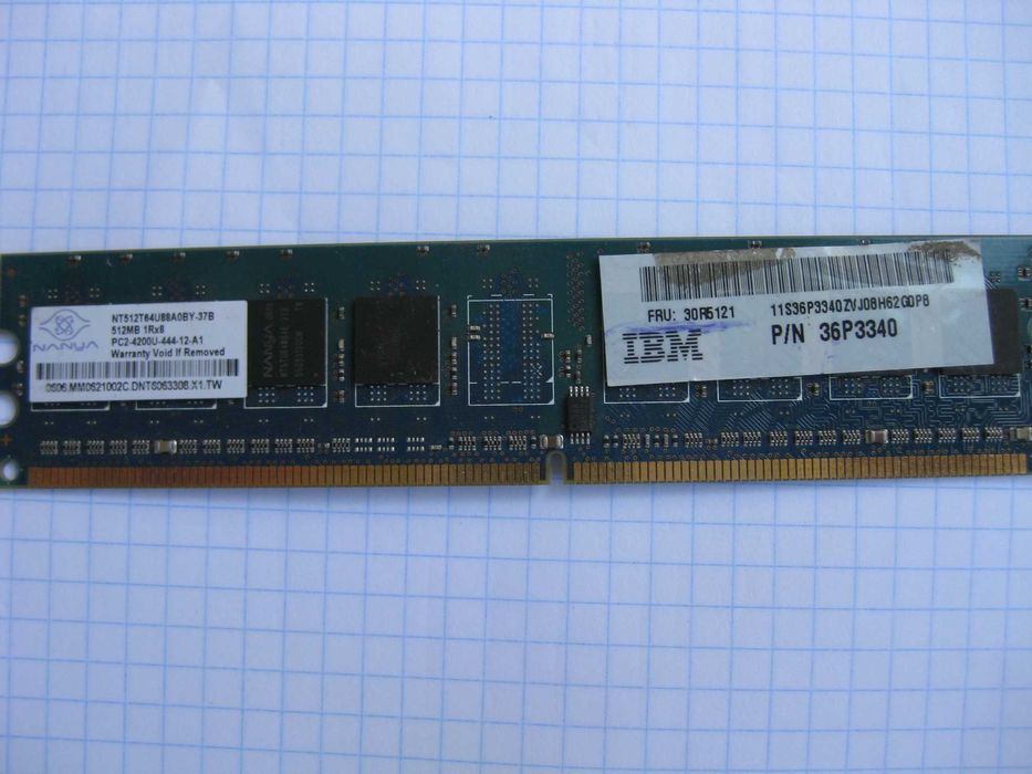 Оперативная память для ПК 512Mb і 1Gb