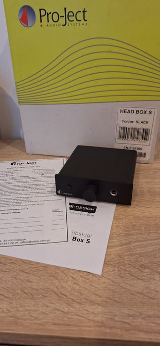 Wzmacniacz słuchawkowy  Pro Ject Head Box S  super stan