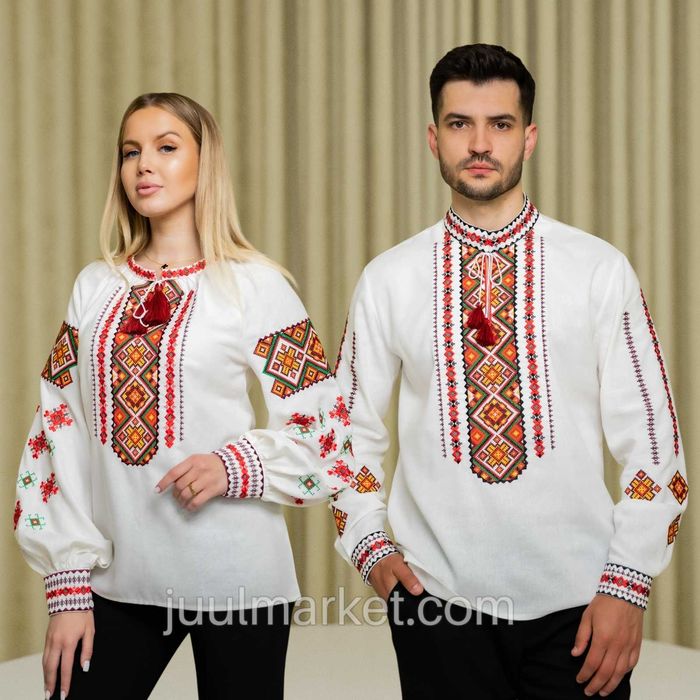 Парні вишиванки для закоханих Комплект жіноча та чоловіча вишиванка