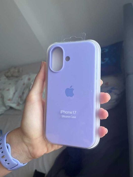 Case iPhone 17 etui silikonowe nowe fioletowe purple plecki