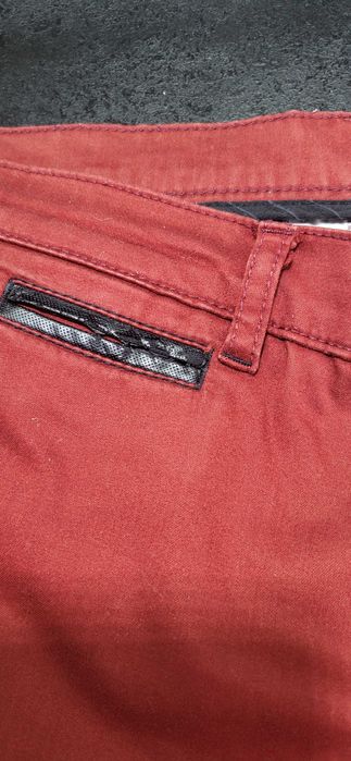 Spodnie męskie bordo