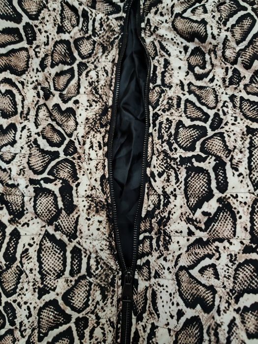Casaco alcochoado estampa cobra XXL