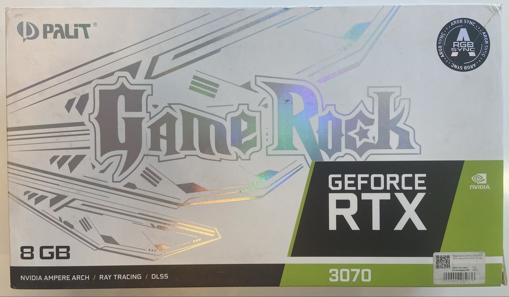 Відеокарта Palit GeForce RTX 3070 Game Rock. Ідеальний стан. Коробка.