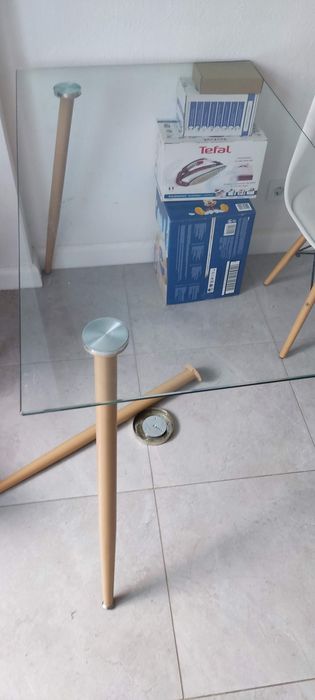 Стеклянный стол ремонт ножек