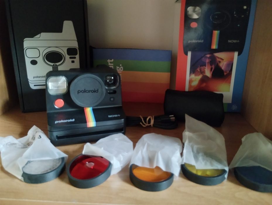 Aparat Polaroid now+ natychmiastowy retro czarny prezent y