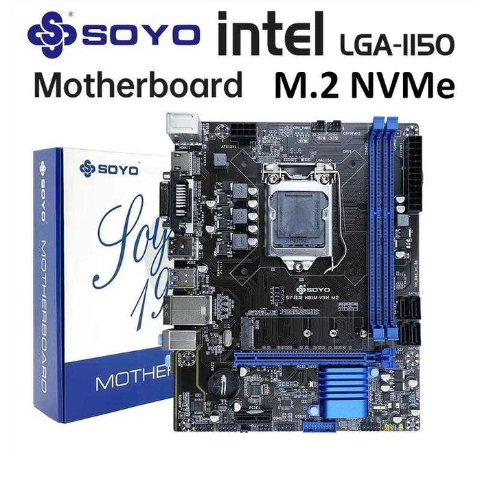 Плата Intel ZX-B85 Підтримка SSD M.2 NVMe socket 1150