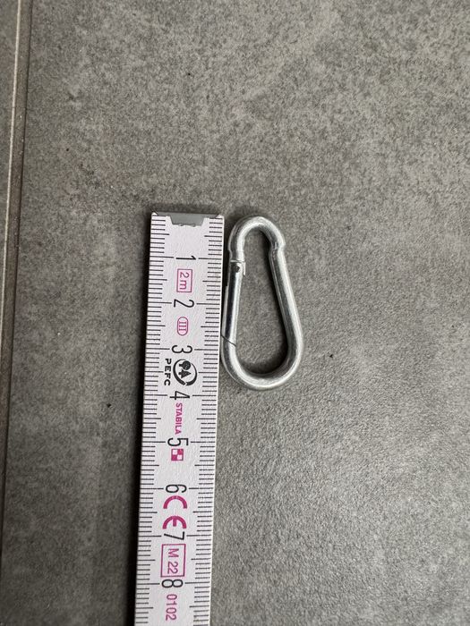 Karabińczyk do lin do podwieszenia