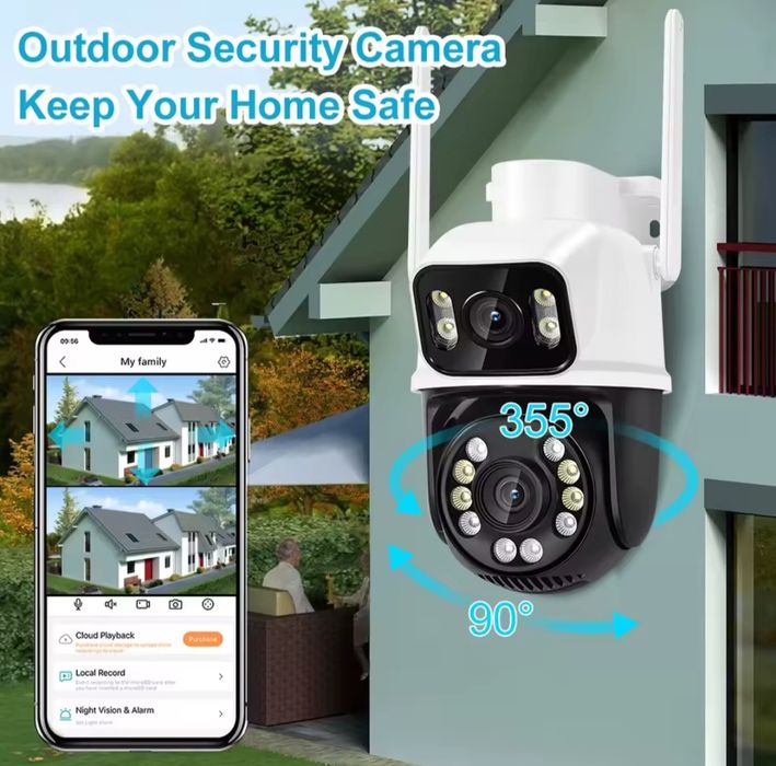 Поворотна Wi-Fi камера відеоспостереження Asecam