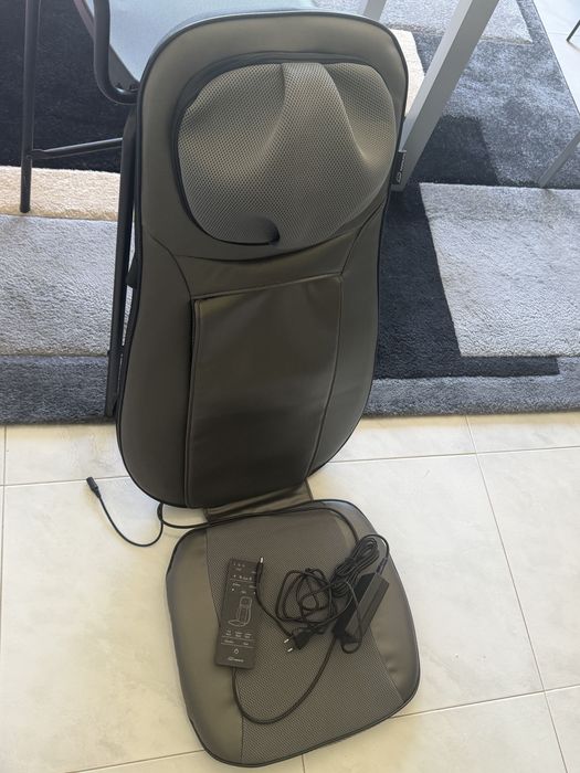 Assento Massageador Shiatsu SNAILAX — massagem de costas com aquecimento