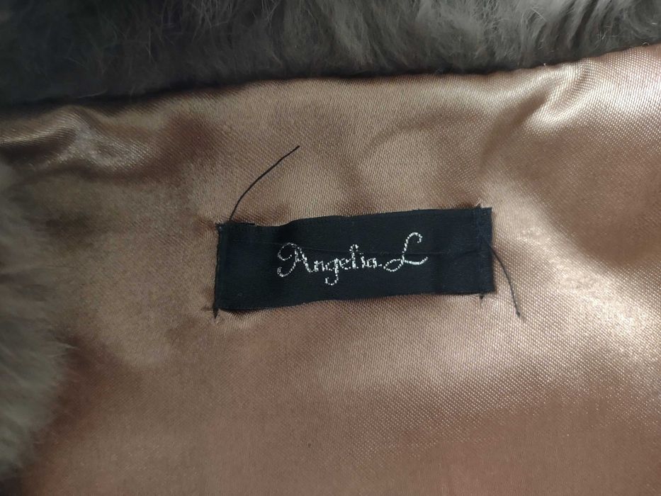 Kamizelka futerkowa naturalne z królika M/L