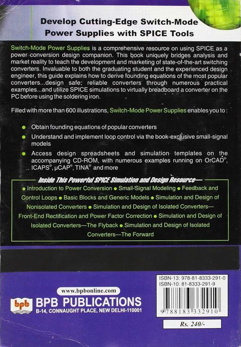 Switch-Mode Power Supplies: SPICE Simulations and Practical Designs