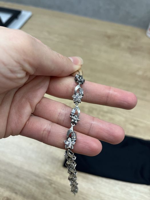 Срібний браслет 18 см