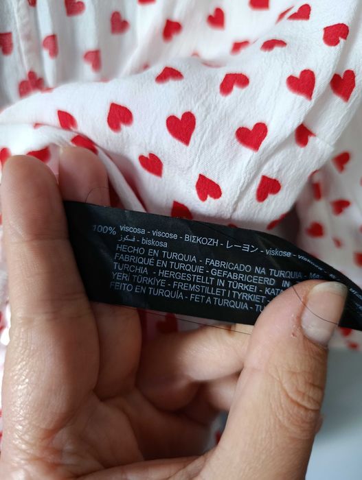 Narzutka letnia serca Zara XS