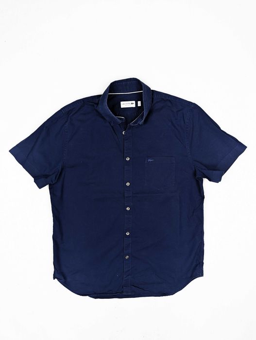 Lacoste granatowa koszula L logo