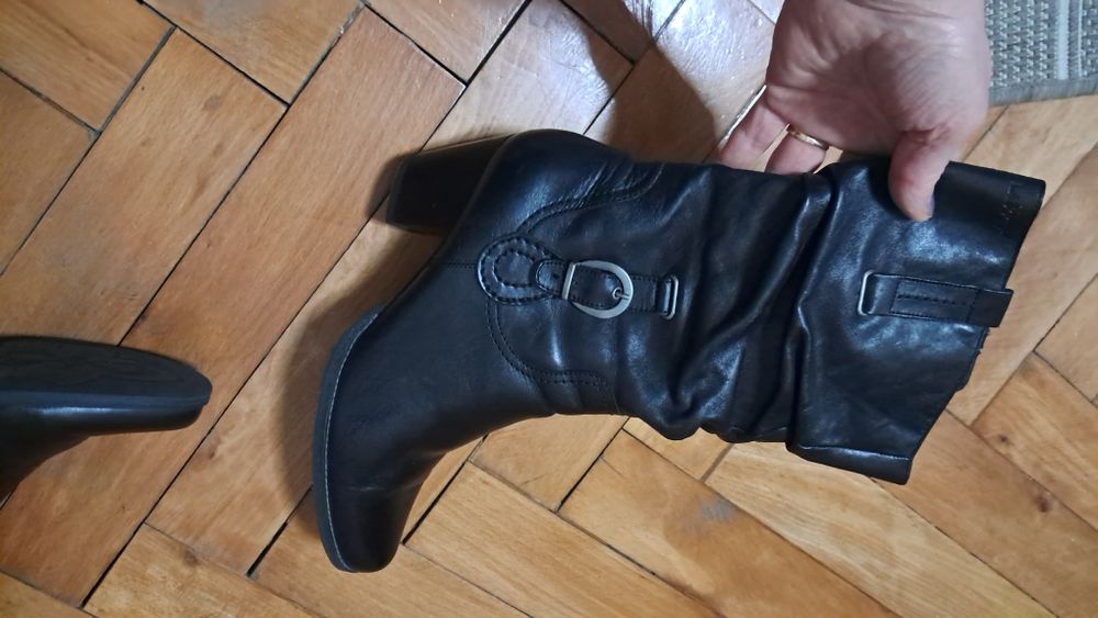 Kozaki botki skorzane ocieplane Lasocki 40