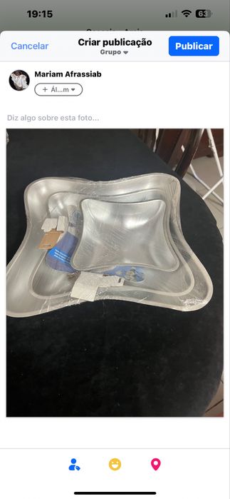 Varias moldes para bolo