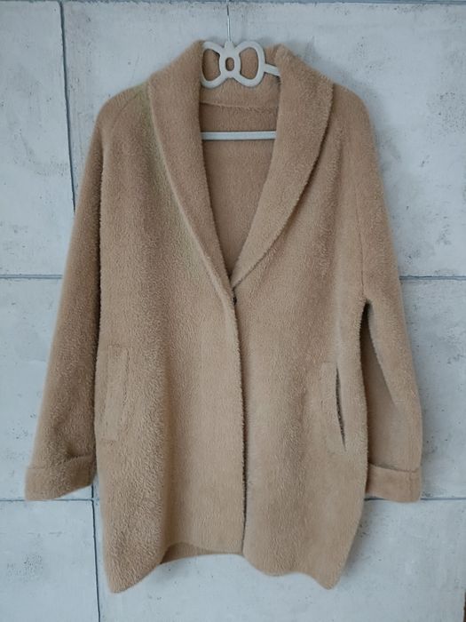 Płaszcz damski typu Alpaka  beżowy