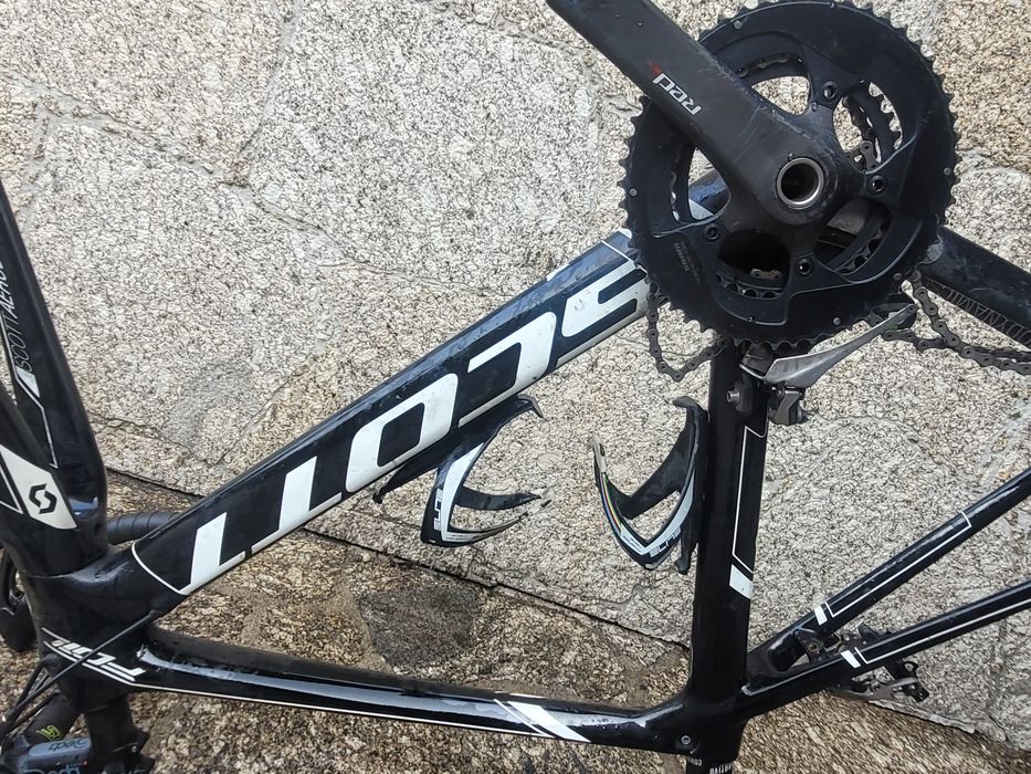 Scott carbono estrada – quadro + componentes (para projeto/peças)