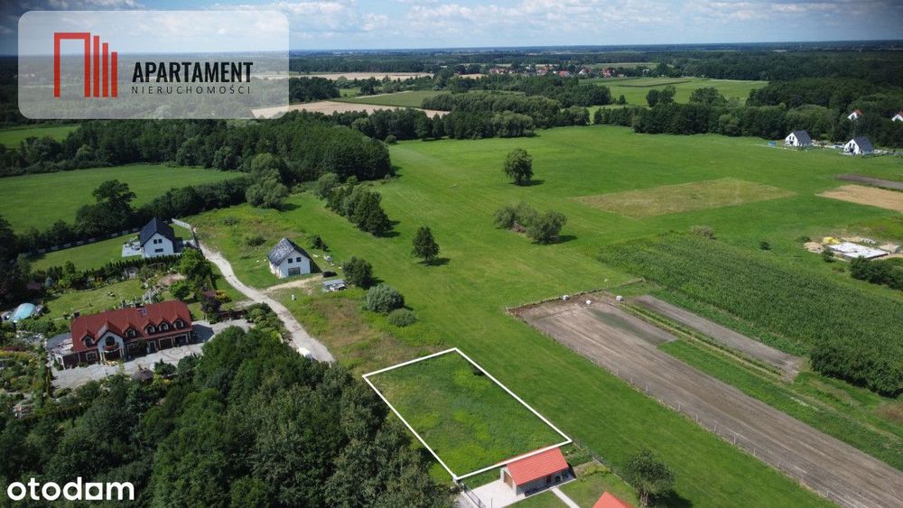 Działka 10 ar pod Trzebnicą. Gotowe media!