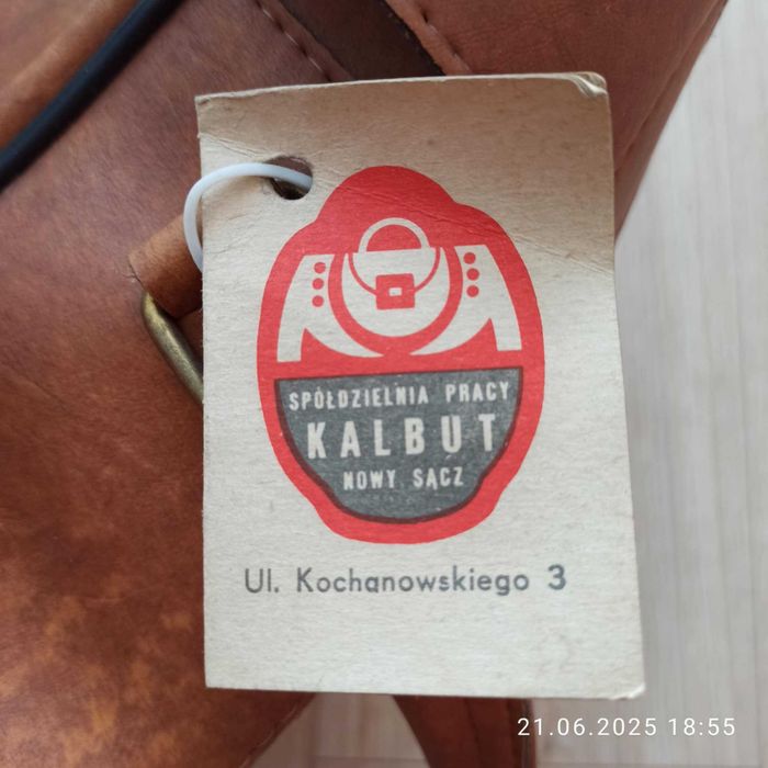 NOWA z metką! brązowa torba podróżna w stylu PRL