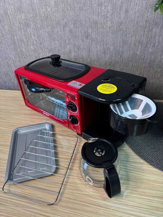 Электропечь с кофеваркой и сковородой 4500 Вт Su Tai ST-301