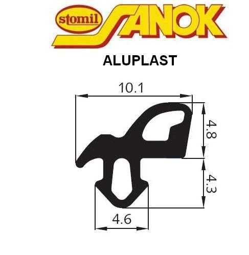 Uszczelka do okien S-1560 Aluplast rama czarna 8,4 m Stomil Sanok
