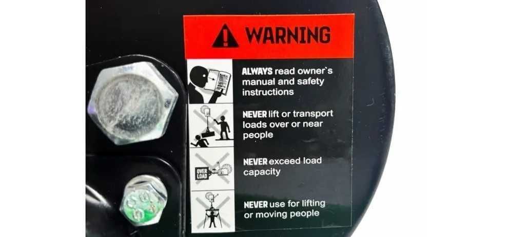 Барабанна лебідка HITCH (900 кг, 10 м, трос 4.5 мм) барабанная лебедка