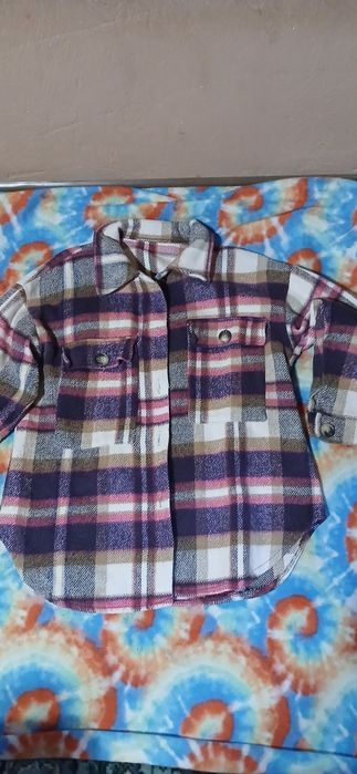 Тёплая  рубашка в клетку