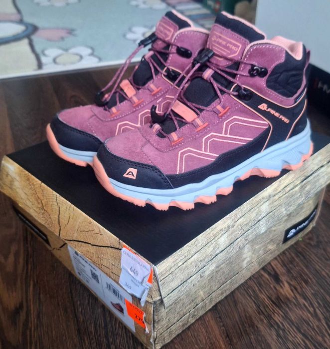 Buty trekingowe dziewczęce zimowe Alpine Pro 33